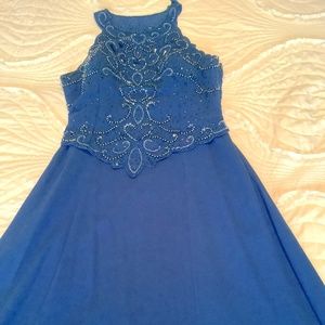 Beautiful beaded gown.